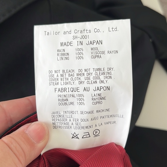 Shiro Sakai Wool Asymetric Placket Tailored Mixed Media Japan Blazer Coat Jacket - Picture 11 of 11